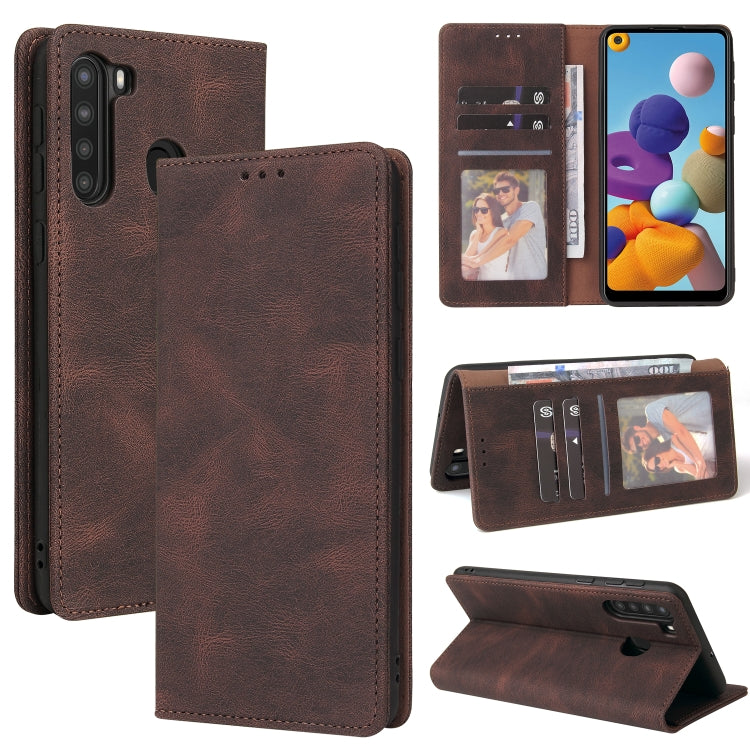 Simple Suction Closure Horizontal Flip Leather Case with Holder & Card Slot & Wallet, For Samsung Galaxy A01 EU Version, For Samsung Galaxy A02, For Samsung Galaxy A02s, For Samsung Galaxy A11 EU Version, For Samsung Galaxy A11 US Version              ...