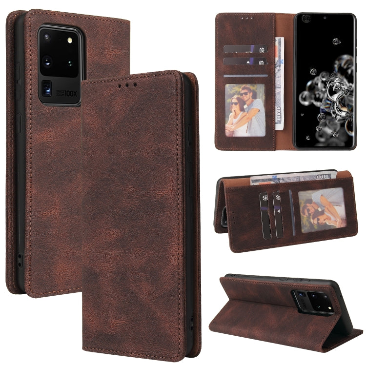 Simple Suction Closure Horizontal Flip Leather Case with Holder & Card Slot & Wallet, For Samsung Galaxy Note10, For Samsung Galaxy Note20 Ultra, For Samsung Galaxy S20 Ultra, For Samsung Galaxy S21 5G, For Samsung Galaxy S21 FE 5G                     ...