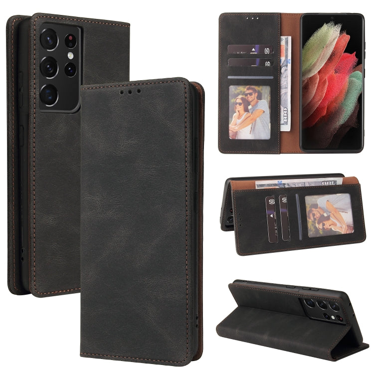 Simple Suction Closure Horizontal Flip Leather Case with Holder & Card Slot & Wallet, For Samsung Galaxy Note10, For Samsung Galaxy Note20 Ultra, For Samsung Galaxy S20 Ultra, For Samsung Galaxy S21 5G, For Samsung Galaxy S21 FE 5G                     ...
