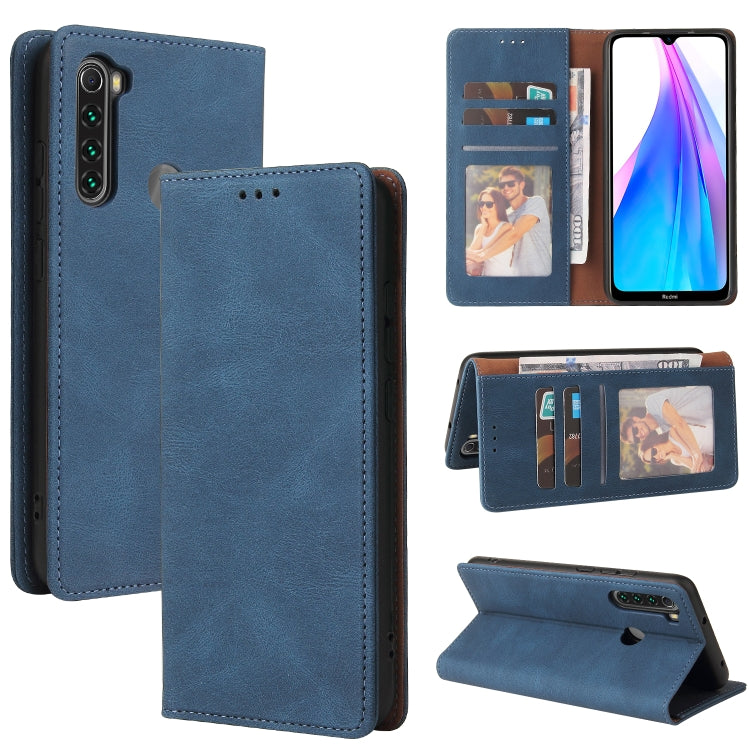 Simple Suction Closure Horizontal Flip Leather Case with Holder & Card Slot & Wallet, For Xiaomi Redmi Note 8T, For Xiaomi Redmi Note 9 / 10X 4G, For Xiaomi Redmi Note 8, For Xiaomi Redmi Note 8 Pro, For Xiaomi Redmi Note 10, For Xiaomi Redmi Note 10 P...