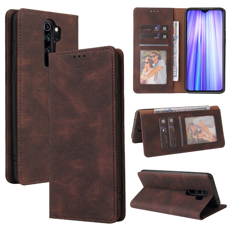 Simple Suction Closure Horizontal Flip Leather Case with Holder & Card Slot & Wallet, For Xiaomi Redmi Note 8T, For Xiaomi Redmi Note 9 / 10X 4G, For Xiaomi Redmi Note 8, For Xiaomi Redmi Note 8 Pro, For Xiaomi Redmi Note 10, For Xiaomi Redmi Note 10 P...