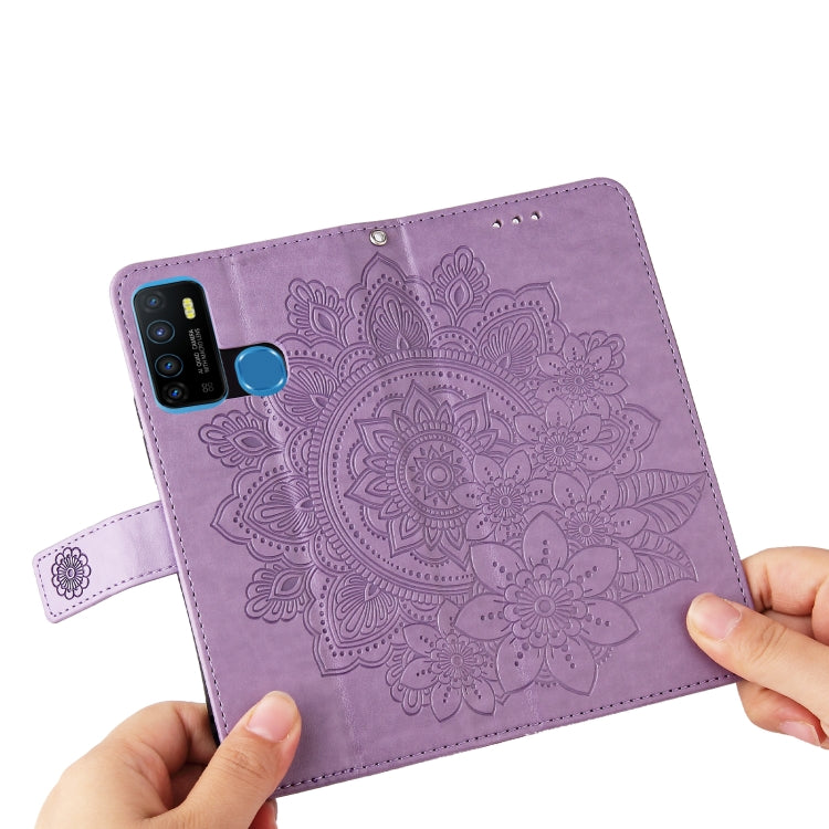 7-petal Flowers Embossing Pattern Horizontal Flip PU Leather Case with Holder & Card Slots & Wallet & Photo Frame, For Infinix Hot 9 / Note 7 Lite, For Infinix Hot 9 Play, For Infinix Note 10, For Infinix Note 10 Pro NFC / Note 10 Pro������������������...