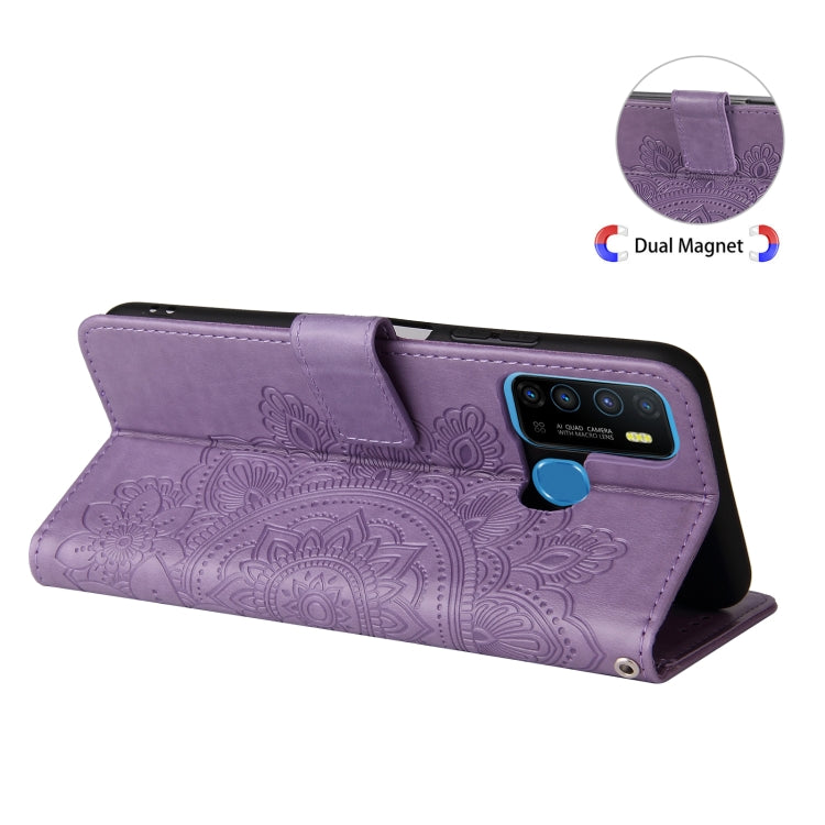 7-petal Flowers Embossing Pattern Horizontal Flip PU Leather Case with Holder & Card Slots & Wallet & Photo Frame, For Infinix Hot 9 / Note 7 Lite, For Infinix Hot 9 Play, For Infinix Note 10, For Infinix Note 10 Pro NFC / Note 10 Pro                  ...