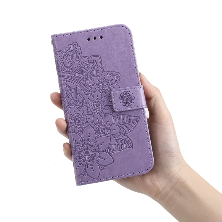 7-petal Flowers Embossing Pattern Horizontal Flip PU Leather Case with Holder & Card Slots & Wallet & Photo Frame, For Infinix Hot 9 / Note 7 Lite, For Infinix Hot 9 Play, For Infinix Note 10, For Infinix Note 10 Pro NFC / Note 10 Pro������������������...