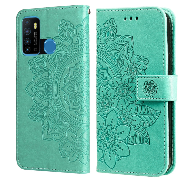 7-petal Flowers Embossing Pattern Horizontal Flip PU Leather Case with Holder & Card Slots & Wallet & Photo Frame, For Infinix Hot 9 / Note 7 Lite, For Infinix Hot 9 Play, For Infinix Note 10, For Infinix Note 10 Pro NFC / Note 10 Pro                  ...