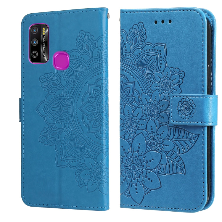 7-petal Flowers Embossing Pattern Horizontal Flip PU Leather Case with Holder & Card Slots & Wallet & Photo Frame, For Infinix Hot 9 / Note 7 Lite, For Infinix Hot 9 Play, For Infinix Note 10, For Infinix Note 10 Pro NFC / Note 10 Pro������������������...