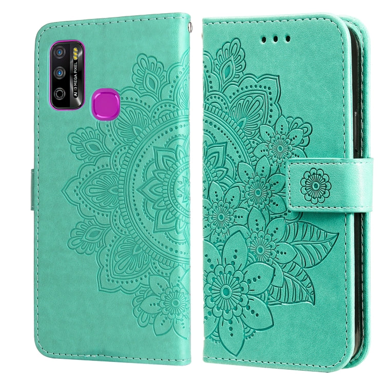 7-petal Flowers Embossing Pattern Horizontal Flip PU Leather Case with Holder & Card Slots & Wallet & Photo Frame, For Infinix Hot 9 / Note 7 Lite, For Infinix Hot 9 Play, For Infinix Note 10, For Infinix Note 10 Pro NFC / Note 10 Pro                  ...