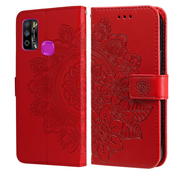 7-petal Flowers Embossing Pattern Horizontal Flip PU Leather Case with Holder & Card Slots & Wallet & Photo Frame, For Infinix Hot 9 / Note 7 Lite, For Infinix Hot 9 Play, For Infinix Note 10, For Infinix Note 10 Pro NFC / Note 10 Pro                  ...