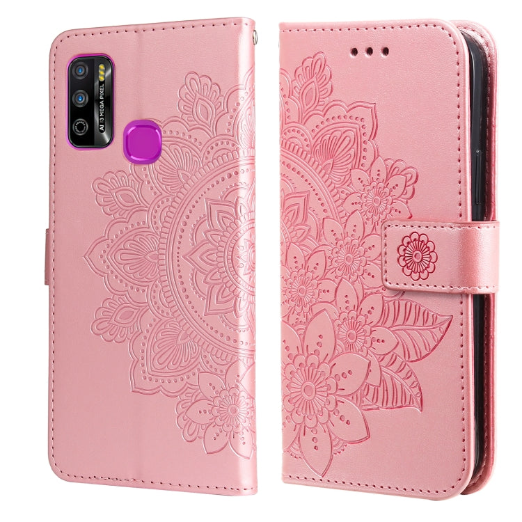 7-petal Flowers Embossing Pattern Horizontal Flip PU Leather Case with Holder & Card Slots & Wallet & Photo Frame, For Infinix Hot 9 / Note 7 Lite, For Infinix Hot 9 Play, For Infinix Note 10, For Infinix Note 10 Pro NFC / Note 10 Pro                  ...