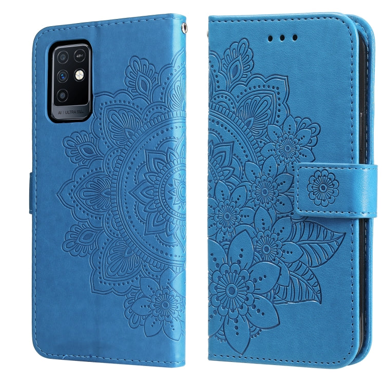 7-petal Flowers Embossing Pattern Horizontal Flip PU Leather Case with Holder & Card Slots & Wallet & Photo Frame, For Infinix Hot 9 / Note 7 Lite, For Infinix Hot 9 Play, For Infinix Note 10, For Infinix Note 10 Pro NFC / Note 10 Pro������������������...
