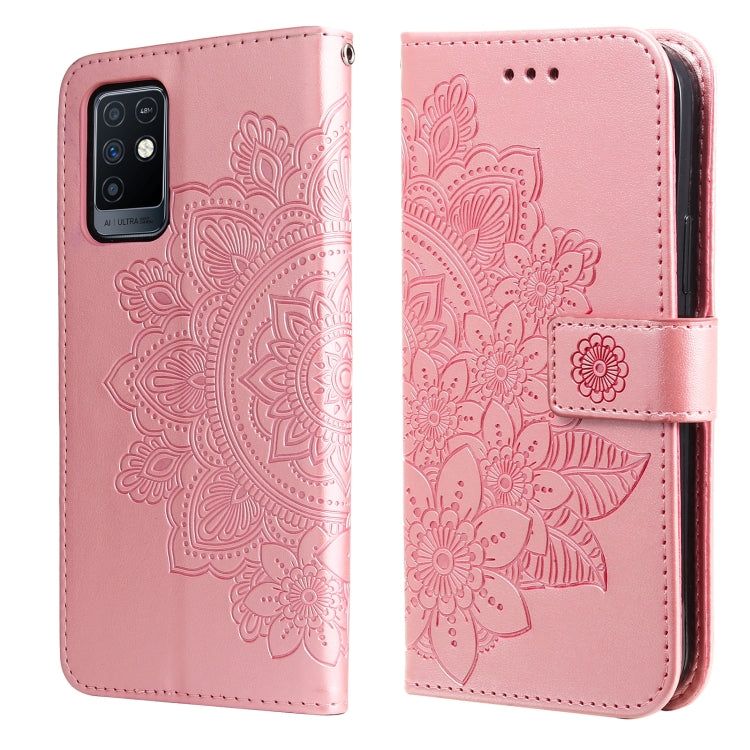 7-petal Flowers Embossing Pattern Horizontal Flip PU Leather Case with Holder & Card Slots & Wallet & Photo Frame, For Infinix Hot 9 / Note 7 Lite, For Infinix Hot 9 Play, For Infinix Note 10, For Infinix Note 10 Pro NFC / Note 10 Pro                  ...
