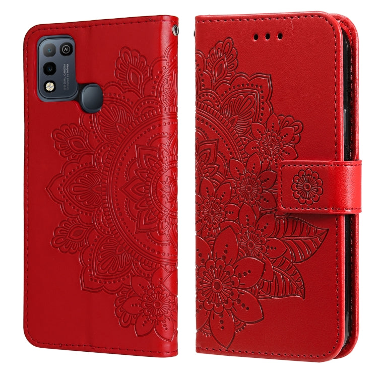 7-petal Flowers Embossing Pattern Horizontal Flip PU Leather Case with Holder & Card Slots & Wallet & Photo Frame, For Infinix Hot 9 / Note 7 Lite, For Infinix Hot 9 Play, For Infinix Note 10, For Infinix Note 10 Pro NFC / Note 10 Pro                  ...