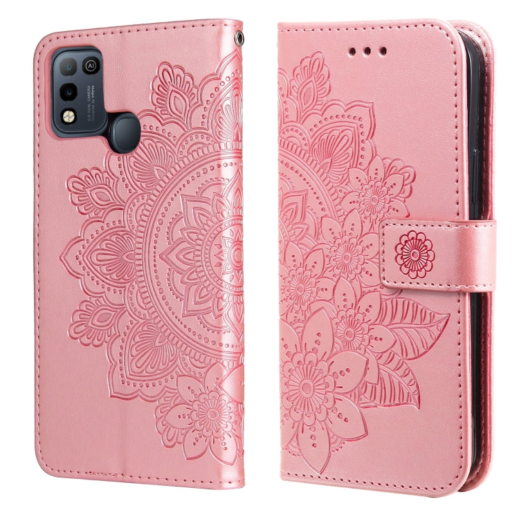 7-petal Flowers Embossing Pattern Horizontal Flip PU Leather Case with Holder & Card Slots & Wallet & Photo Frame, For Infinix Hot 9 / Note 7 Lite, For Infinix Hot 9 Play, For Infinix Note 10, For Infinix Note 10 Pro NFC / Note 10 Pro                  ...
