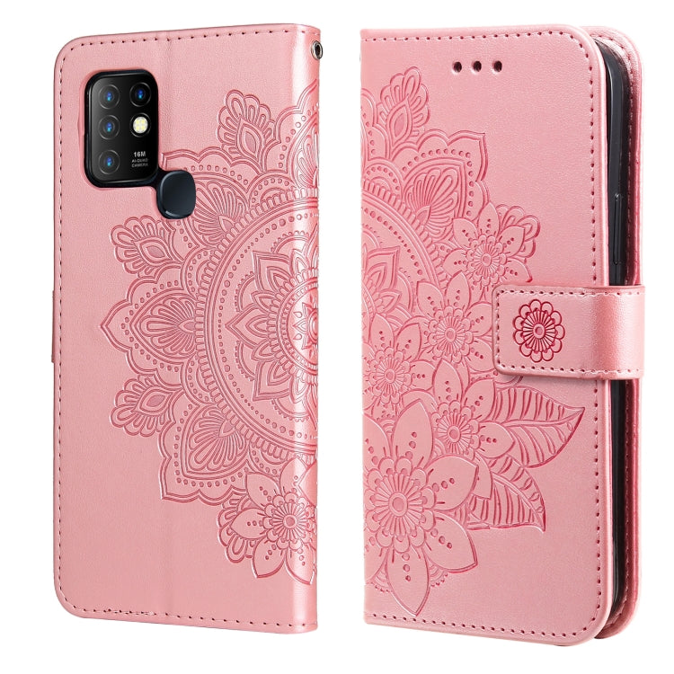 7-petal Flowers Embossing Pattern Horizontal Flip PU Leather Case with Holder & Card Slots & Wallet & Photo Frame, For Infinix Hot 9 / Note 7 Lite, For Infinix Hot 9 Play, For Infinix Note 10, For Infinix Note 10 Pro NFC / Note 10 Pro������������������...