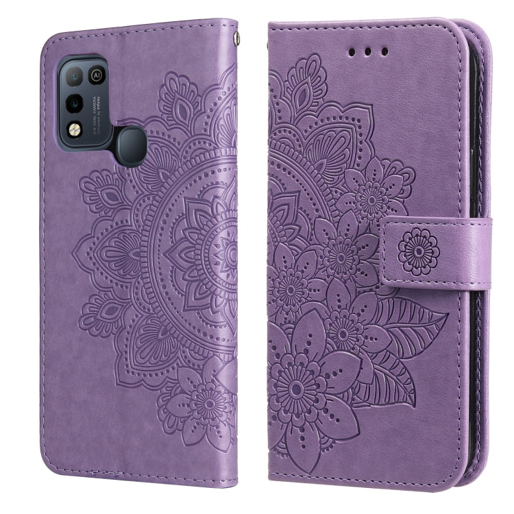 7-petal Flowers Embossing Pattern Horizontal Flip PU Leather Case with Holder & Card Slots & Wallet & Photo Frame, For Infinix Hot 9 / Note 7 Lite, For Infinix Hot 9 Play, For Infinix Note 10, For Infinix Note 10 Pro NFC / Note 10 Pro                  ...