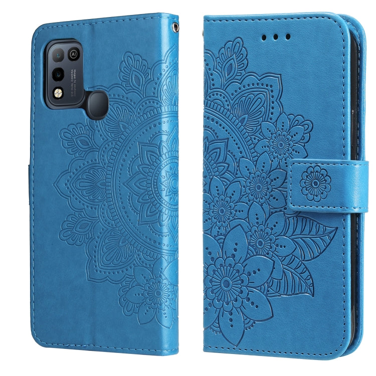 7-petal Flowers Embossing Pattern Horizontal Flip PU Leather Case with Holder & Card Slots & Wallet & Photo Frame, For Infinix Hot 9 / Note 7 Lite, For Infinix Hot 9 Play, For Infinix Note 10, For Infinix Note 10 Pro NFC / Note 10 Pro                  ...