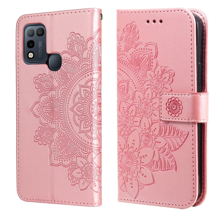7-petal Flowers Embossing Pattern Horizontal Flip PU Leather Case with Holder & Card Slots & Wallet & Photo Frame, For Infinix Hot 9 / Note 7 Lite, For Infinix Hot 9 Play, For Infinix Note 10, For Infinix Note 10 Pro NFC / Note 10 Pro                  ...