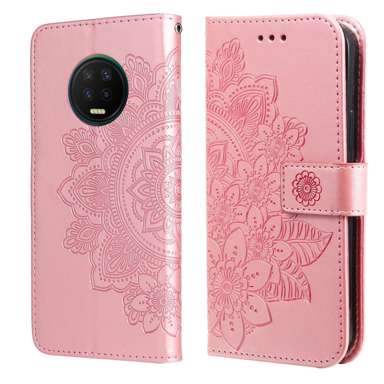 7-petal Flowers Embossing Pattern Horizontal Flip PU Leather Case with Holder & Card Slots & Wallet & Photo Frame, For Infinix Hot 9 / Note 7 Lite, For Infinix Hot 9 Play, For Infinix Note 10, For Infinix Note 10 Pro NFC / Note 10 Pro                  ...