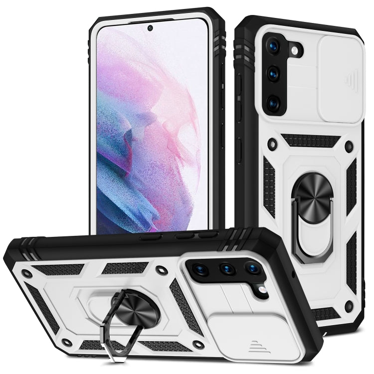 Sliding Camera Cover Design TPU + PC Protective Case with 360 Degree Rotating Holder & Card Slot, For Samsung Galaxy A12, For Samsung Galaxy A32 5G, For Samsung Galaxy A52, For Samsung Galaxy S20 FE, For Samsung Galaxy S21 5G, For Samsung Galaxy S21+ 5...