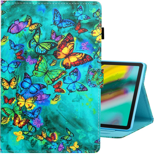 Colored Drawing Horizontal Flip PU Leather Case with Holder & Card Slot & Sleep / Wake-up Function, For Galaxy Tab S5e T720, For Galaxy Tab S6 T860