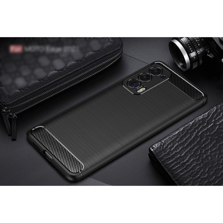 Brushed Texture Carbon Fiber TPU Case, For Motorola Moto Edge 2021, For Motorola Moto G60S