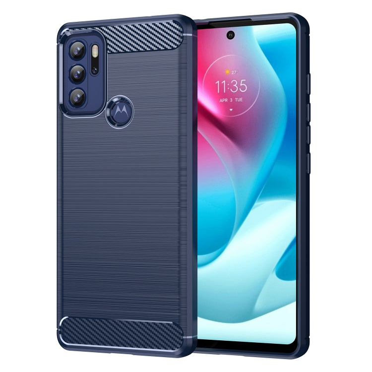 Brushed Texture Carbon Fiber TPU Case, For Motorola Moto Edge 2021, For Motorola Moto G60S