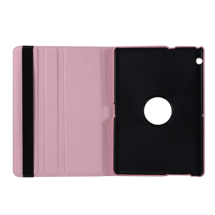 Litchi Texture Horizontal Flip 360 Degrees Rotation Leather Case with Holder, For Huawei MediaPad T3 10