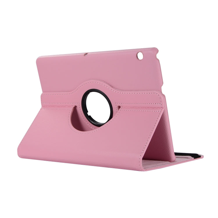 Litchi Texture Horizontal Flip 360 Degrees Rotation Leather Case with Holder, For Huawei MediaPad T3 10
