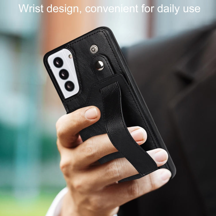 Crazy Horse Texture Shockproof TPU + PU Leather Case with Card Slot & Wrist Strap Holder, For Samsung Galaxy S21 5G, For Samsung Galaxy S21+ 5G, For Samsung Galaxy S21 Ultra 5G, For Samsung Galaxy S21 FE, For Samsung Galaxy S20, For Samsung Galaxy S20+