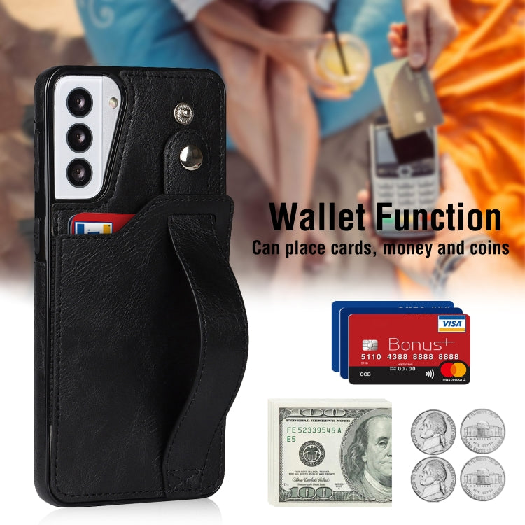 Crazy Horse Texture Shockproof TPU + PU Leather Case with Card Slot & Wrist Strap Holder, For Samsung Galaxy S21 5G, For Samsung Galaxy S21+ 5G, For Samsung Galaxy S21 Ultra 5G, For Samsung Galaxy S21 FE, For Samsung Galaxy S20, For Samsung Galaxy S20+