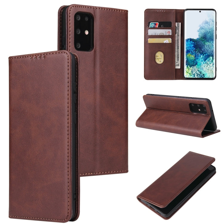 Calf Texture Magnetic Horizontal Flip Leather Case with Holder & Card Slots & Wallet, For Samsung Galaxy S21 Ultra 5G, For Samsung Galaxy S20, For Samsung Galaxy A21s