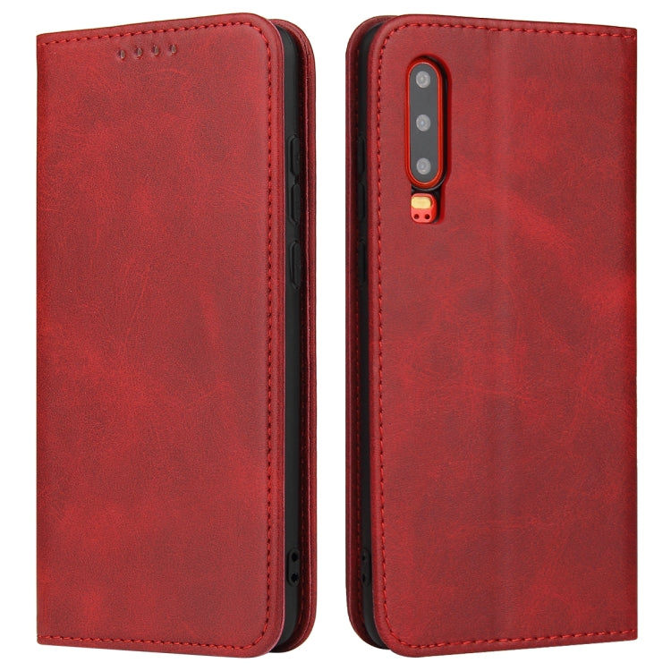 Calf Texture Magnetic Horizontal Flip Leather Case with Holder & Card Slots & Wallet, For Huawei P30, For Huawei P30 Pro, For Huawei P40