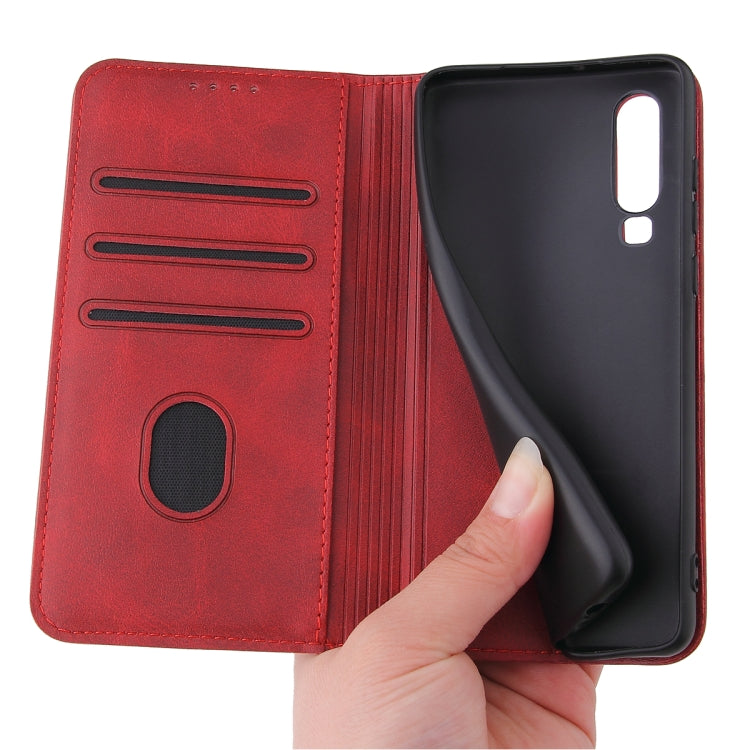 Calf Texture Magnetic Horizontal Flip Leather Case with Holder & Card Slots & Wallet, For Huawei P30, For Huawei P30 Pro, For Huawei P40