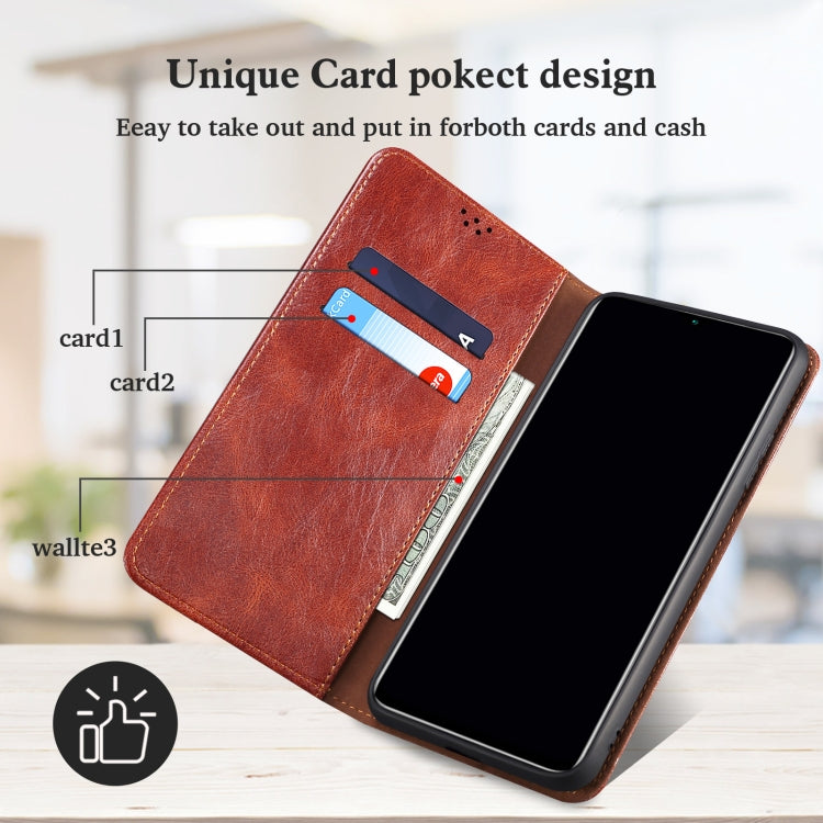 Simple Wax Crazy Horse Texture Horizontal Flip Leather Case with Card Slots & Holder & Wallet, For Xiaomi 11T Pro