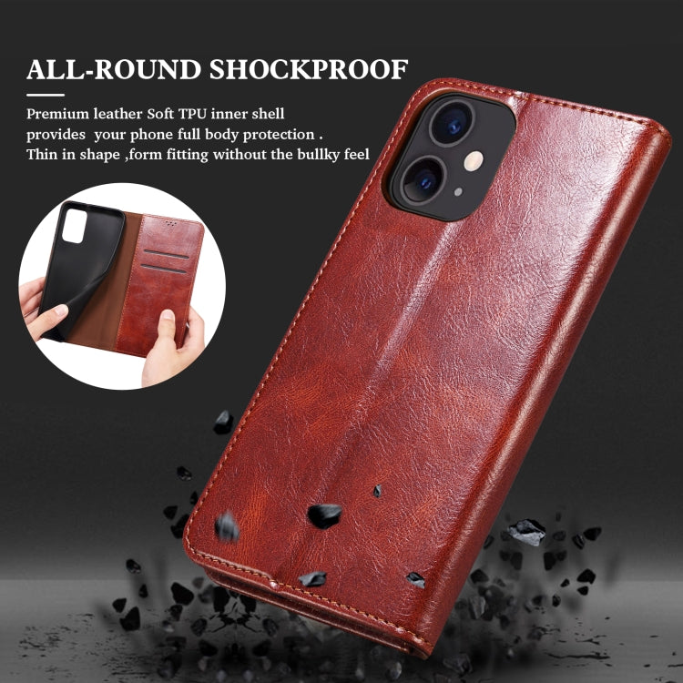 Simple Wax Crazy Horse Texture Horizontal Flip Leather Case with Card Slots & Holder & Wallet, For Xiaomi 11T Pro
