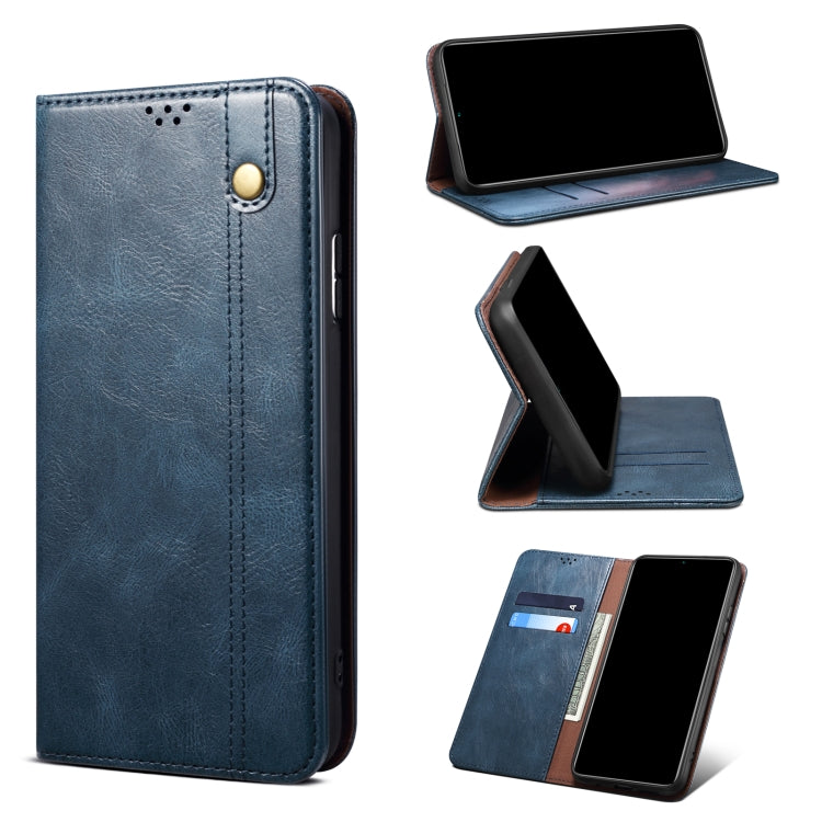 Simple Wax Crazy Horse Texture Horizontal Flip Leather Case with Card Slots & Holder & Wallet, For Xiaomi 11T Pro