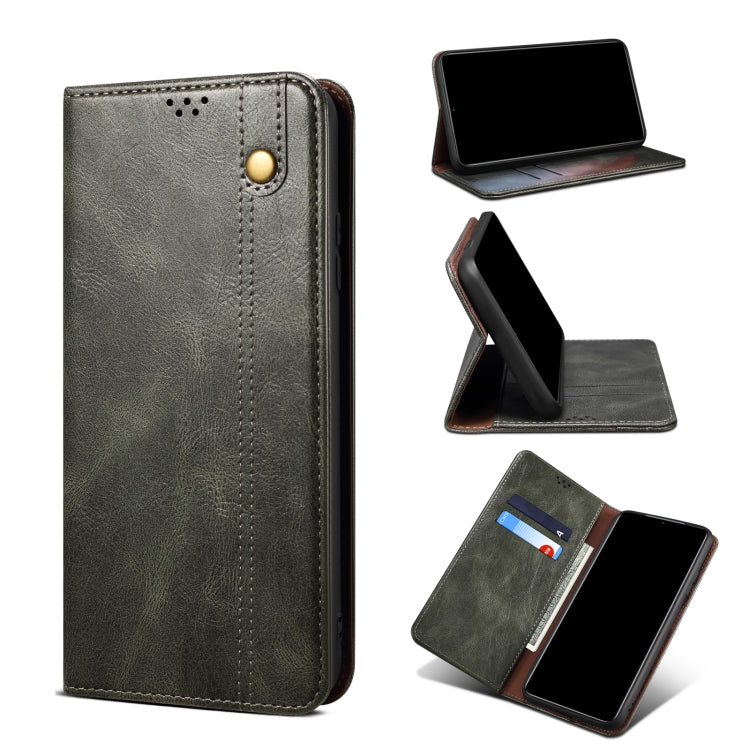 Simple Wax Crazy Horse Texture Horizontal Flip Leather Case with Card Slots & Holder & Wallet, For Xiaomi 11T Pro