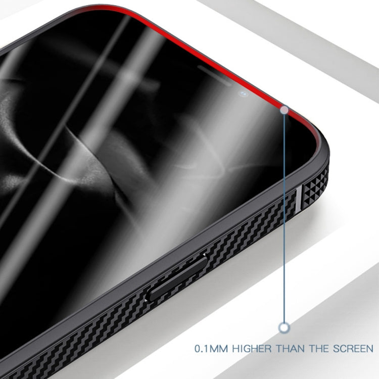 MG Series Carbon Fiber TPU + Clear PC Four-corner Airbag Shockproof Case, For iPhone 13 mini, For iPhone 13, For iPhone 13 Pro, For iPhone 13 Pro Max