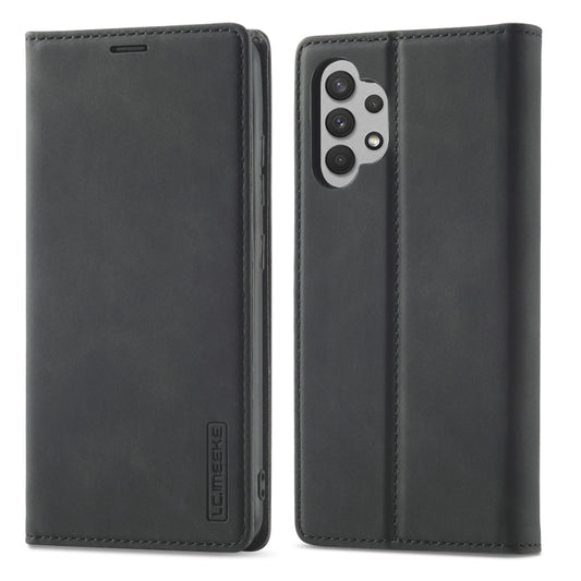 LC.IMEEKE Strong Magnetism Ultra-thin Horizontal Flip Matte TPU + PU Leather Case with Holder & Card Slots & Wallet, For Samsung Galaxy A32 5G