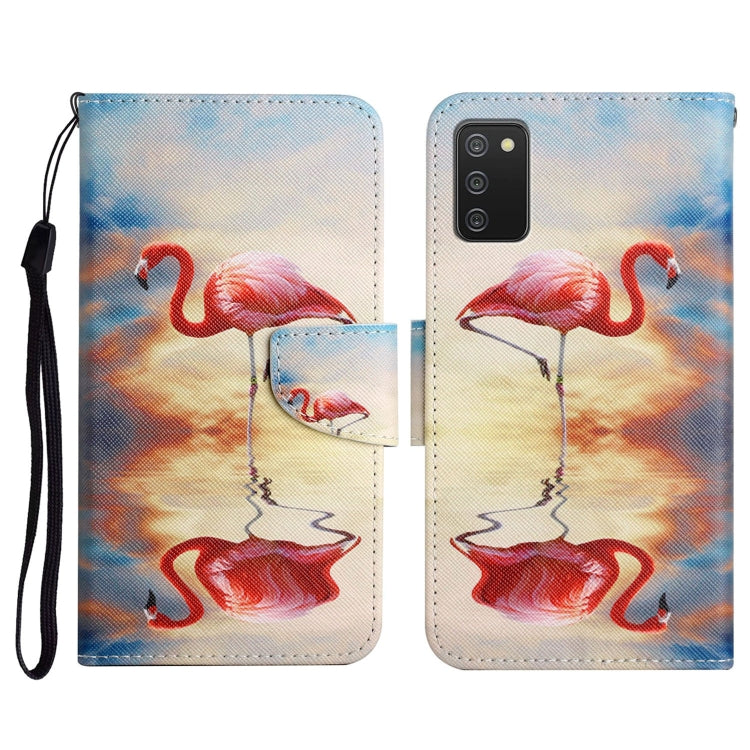 Painted Pattern Horizontal Flip Leather Case with Holder & Card Slot & Wallet, For Samsung Galaxy A02s US Edition, For Samsung Galaxy A02s EU Edition