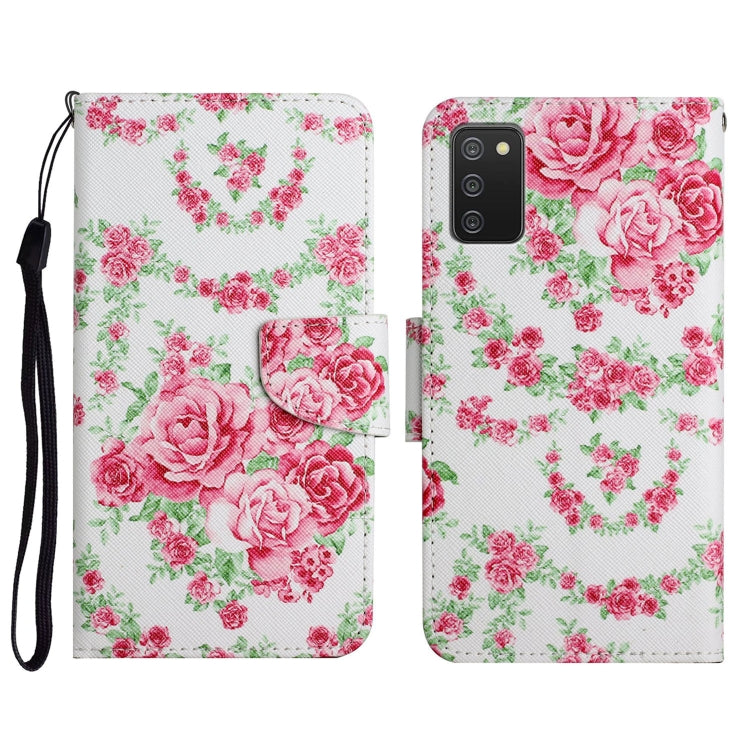Painted Pattern Horizontal Flip Leather Case with Holder & Card Slot & Wallet, For Samsung Galaxy A02s US Edition, For Samsung Galaxy A02s EU Edition