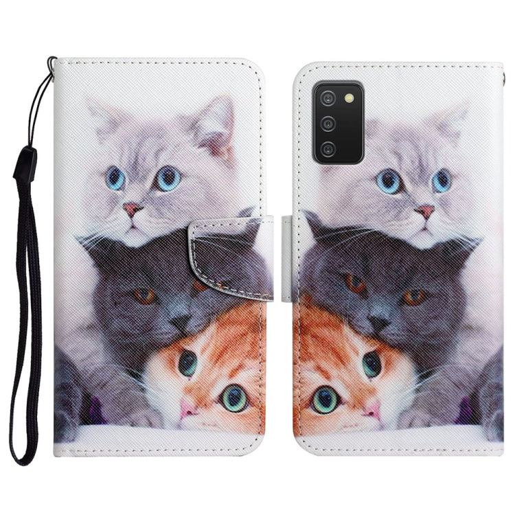 Painted Pattern Horizontal Flip Leather Case with Holder & Card Slot & Wallet, For Samsung Galaxy A03s 164mm, For Samsung Galaxy A10 / M10