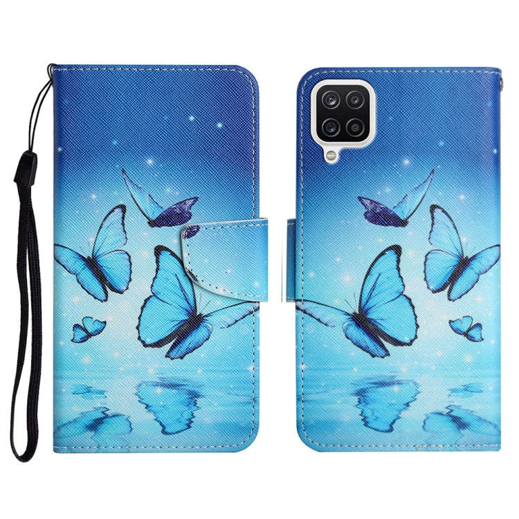 Painted Pattern Horizontal Flip Leather Case with Holder & Card Slot & Wallet, For Samsung Galaxy A12, For Samsung Galaxy A20 / A30