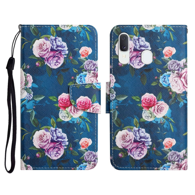 Painted Pattern Horizontal Flip Leather Case with Holder & Card Slot & Wallet, For Samsung Galaxy A12, For Samsung Galaxy A20 / A30