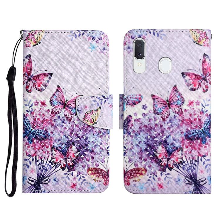 Painted Pattern Horizontal Flip Leather Case with Holder & Card Slot & Wallet, For Samsung Galaxy A20e, For Samsung Galaxy A20s