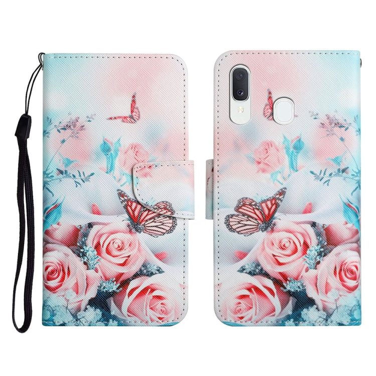 Painted Pattern Horizontal Flip Leather Case with Holder & Card Slot & Wallet, For Samsung Galaxy A20e, For Samsung Galaxy A20s
