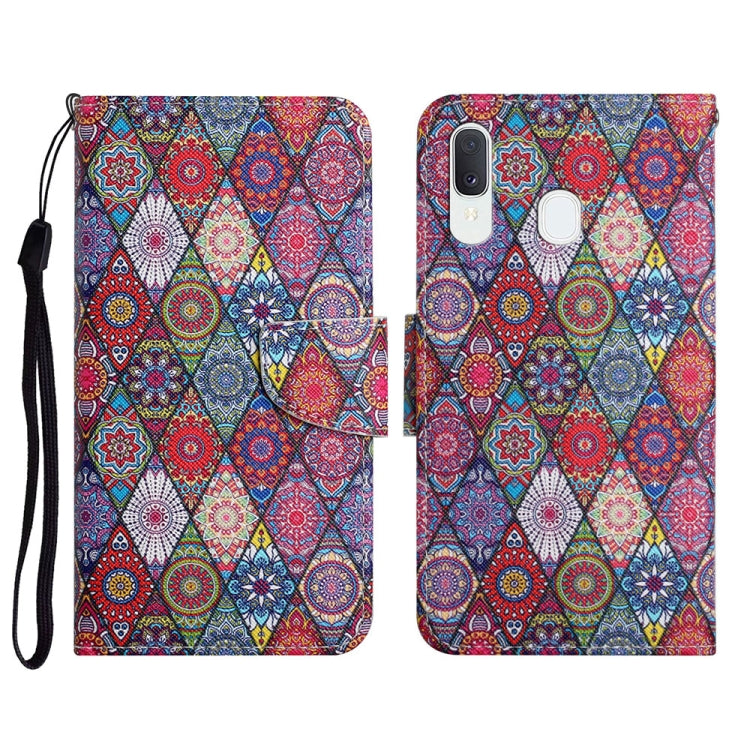 Painted Pattern Horizontal Flip Leather Case with Holder & Card Slot & Wallet, For Samsung Galaxy A20e, For Samsung Galaxy A20s
