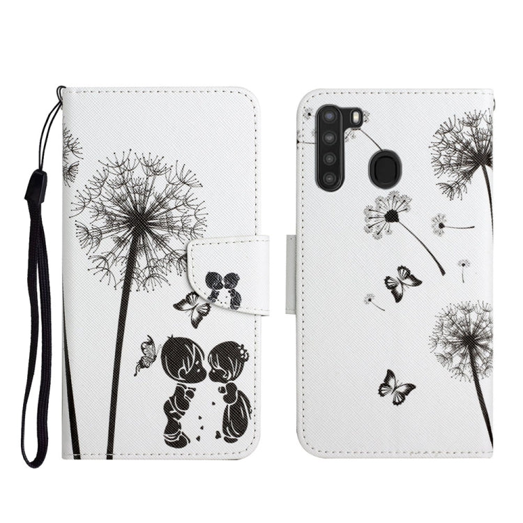 Painted Pattern Horizontal Flip Leather Case with Holder & Card Slot & Wallet, For Samsung Galaxy A21, For Samsung Galaxy A21s