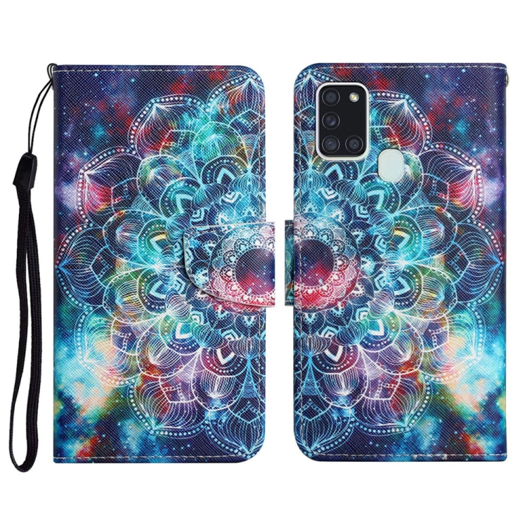 Painted Pattern Horizontal Flip Leather Case with Holder & Card Slot & Wallet, For Samsung Galaxy A21, For Samsung Galaxy A21s
