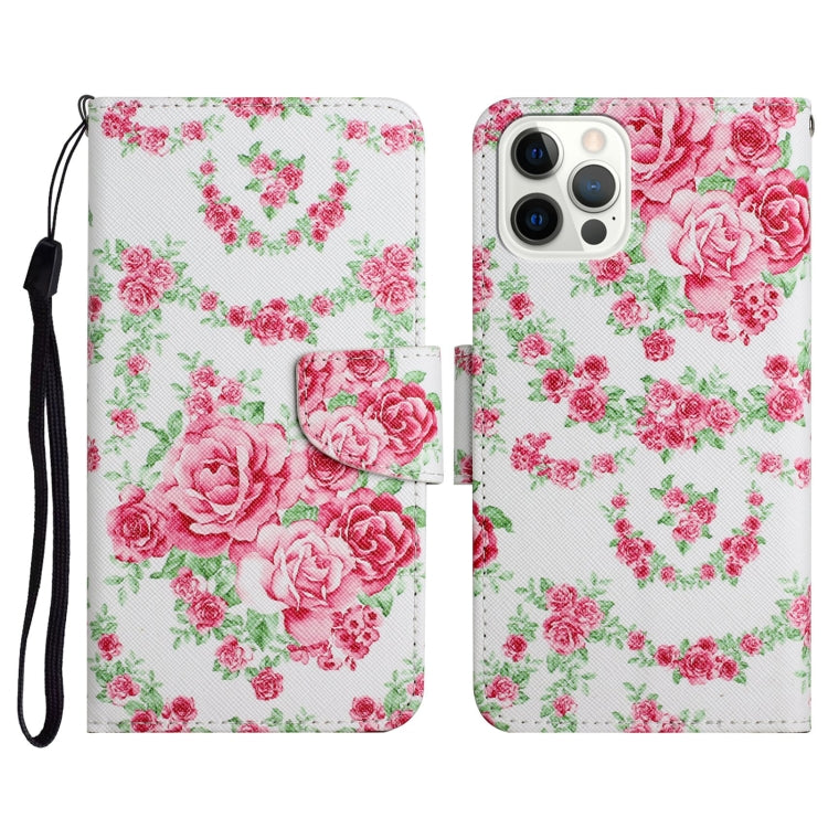Painted Pattern Horizontal Flip Leather Case with Holder & Card Slot & Wallet, For iPhone 13 mini, For iPhone 12 Pro Max, For iPhone 12 / 12 Pro